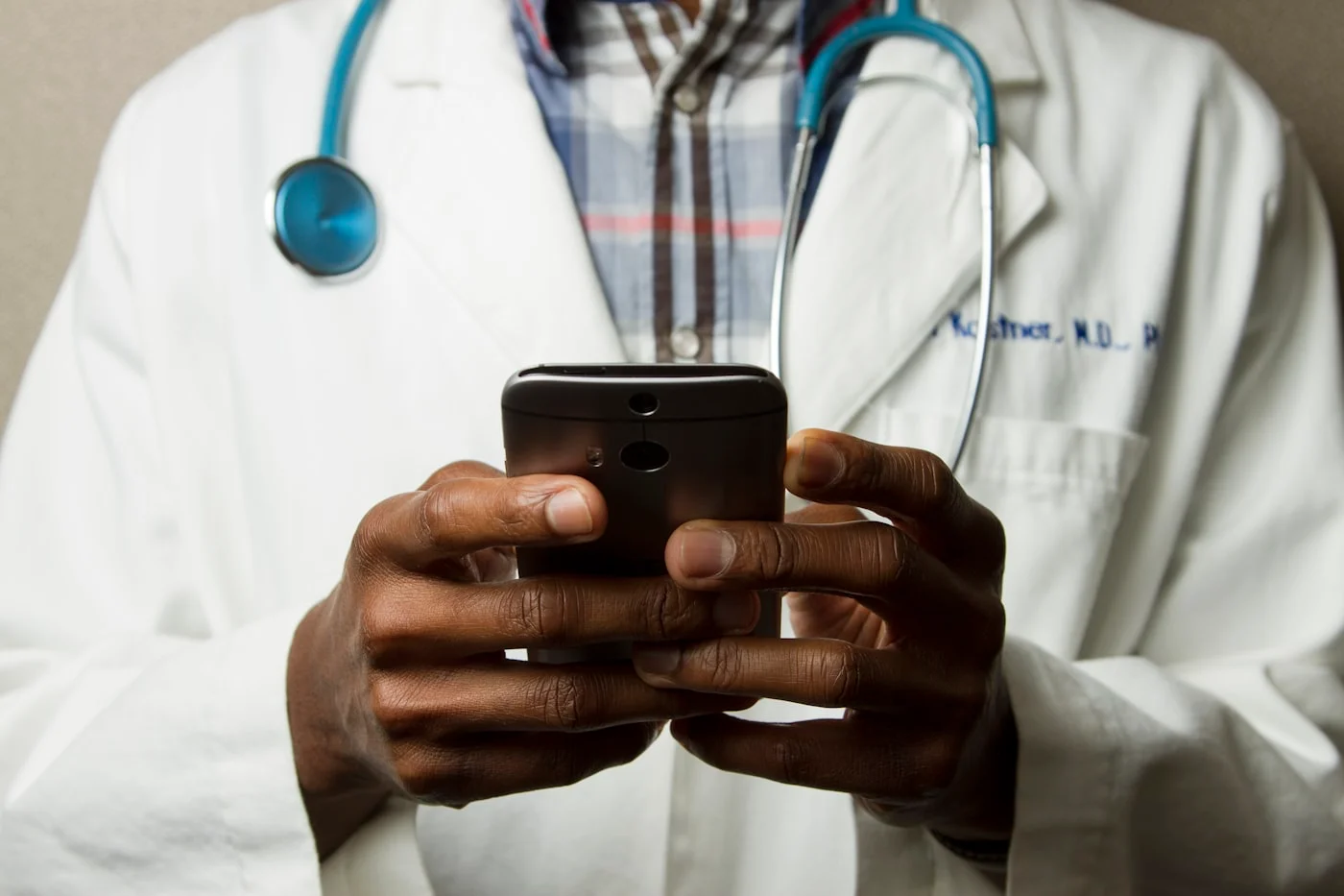 Healthcare professionals in a clinical setting